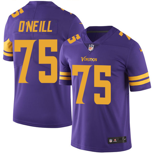 Minnesota Vikings 75 Limited Brian O Neill Purple Nike NFL Men Jersey Rush Vapor Untouchable